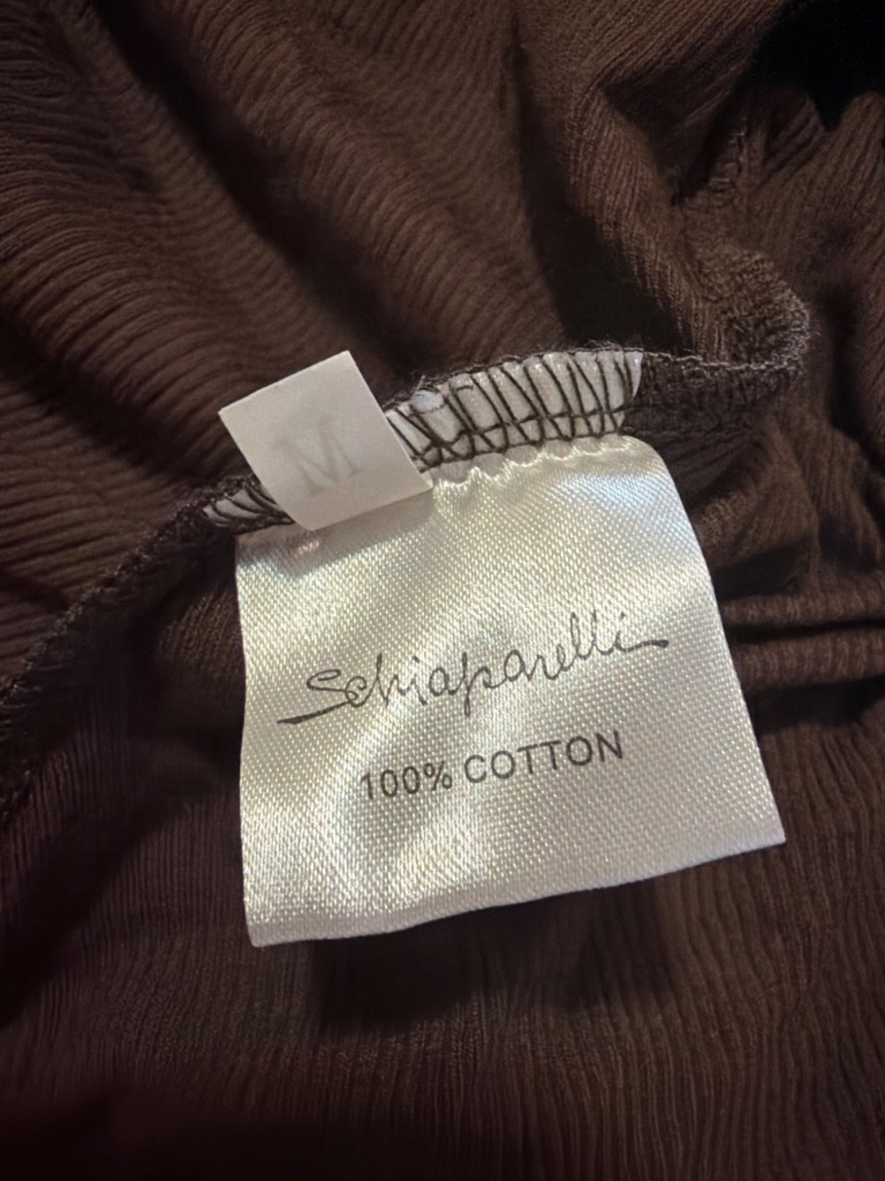 Schiaparelli elegant top with gold ddatals - Picture 6 of 7
